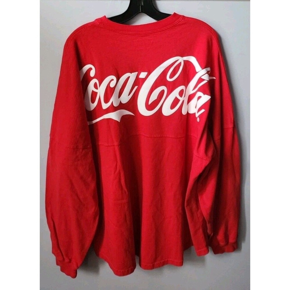 New Coca-Cola Coke X Spirit Jersey Unisex Tee Red Unisex long sleeve jersey XL - Picture 13 of 14